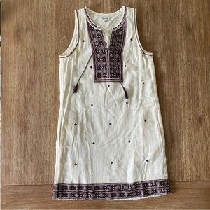 Madewell Embroidered Suncoast Sleeveless Shift Dress Size 0